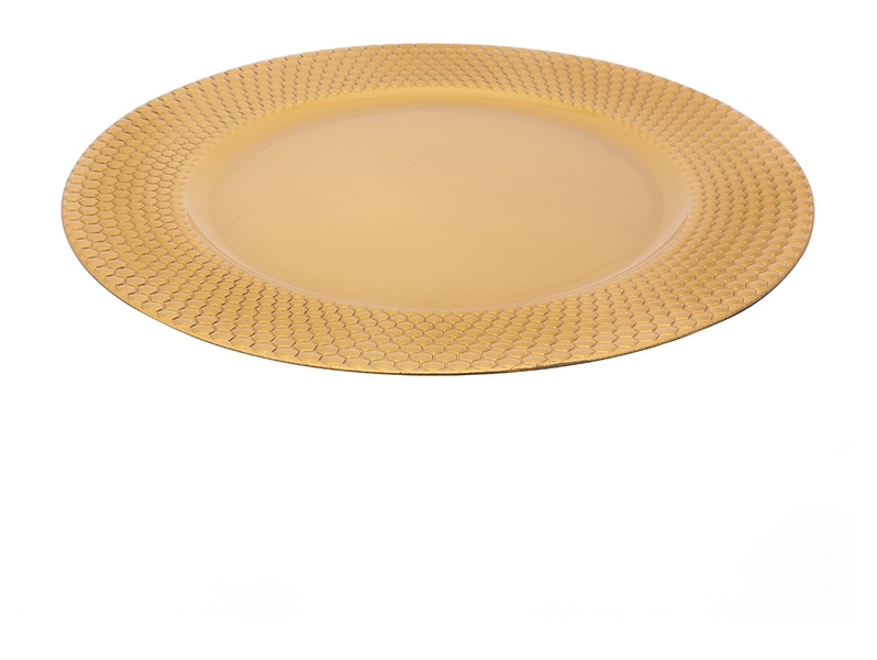Podkładka pod talerz Krople 33 cm złota 804772