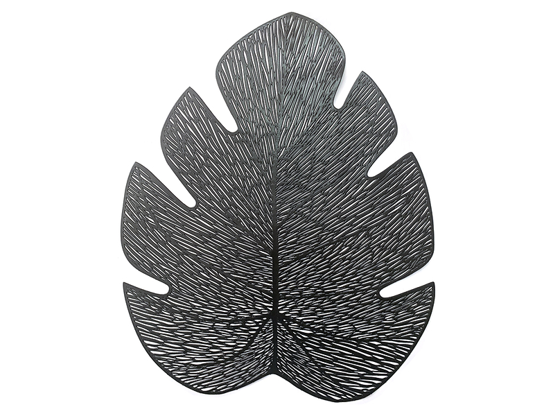 Podkładka pod talerz Liść 37x45 cm czarna 38814