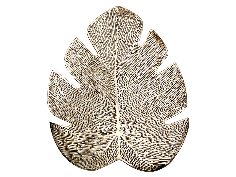 Podkładka pod talerz Liść 37x45 cm złota 38813