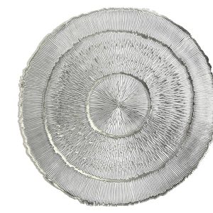 Podkładka pod talerz Pine Silver 38 cm srebrna 40939 Podkładka pod talerz Pine Silver 38 cm srebrna 40939
