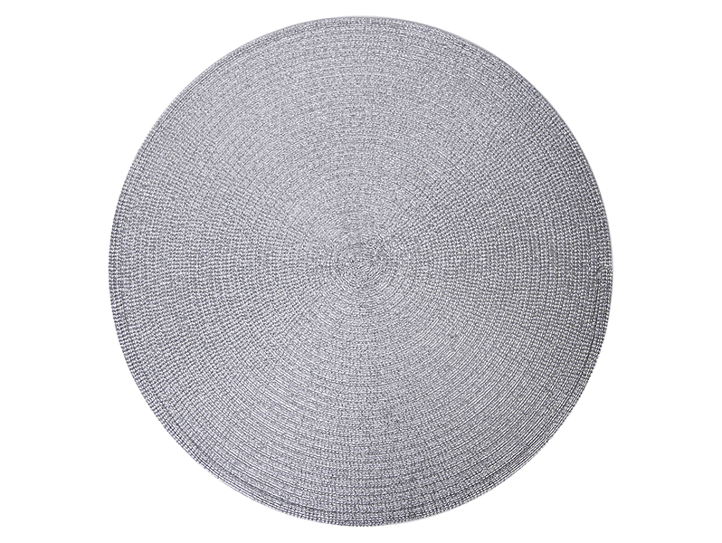 Podkładka pod talerz pleciona 38 cm srebrna 30957