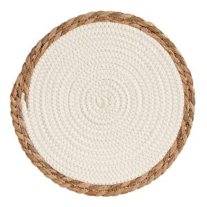 Podkładka pod talerz, z plecionką z trawy morskiej 284287 Podkładka pod talerz, z plecionką z trawy morskiej 284287