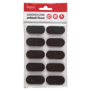 Podkładki filcowe pod meble 10 szt. brązowe 7360