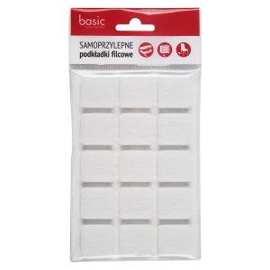 Podkładki filcowe pod meble 15 szt. białe 7600
