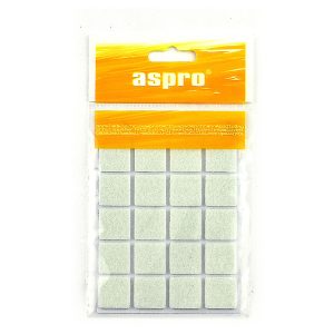 Podkładki filcowe pod meble 20 szt. 20×20 mm białe 209768 Podkładki filcowe pod meble 20 szt. 20×20 mm białe 209768