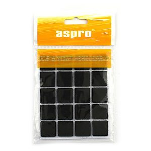 Podkładki filcowe pod meble 20 szt. 20×20 mm czarne 209777 Podkładki filcowe pod meble 20 szt. 20×20 mm czarne 209777