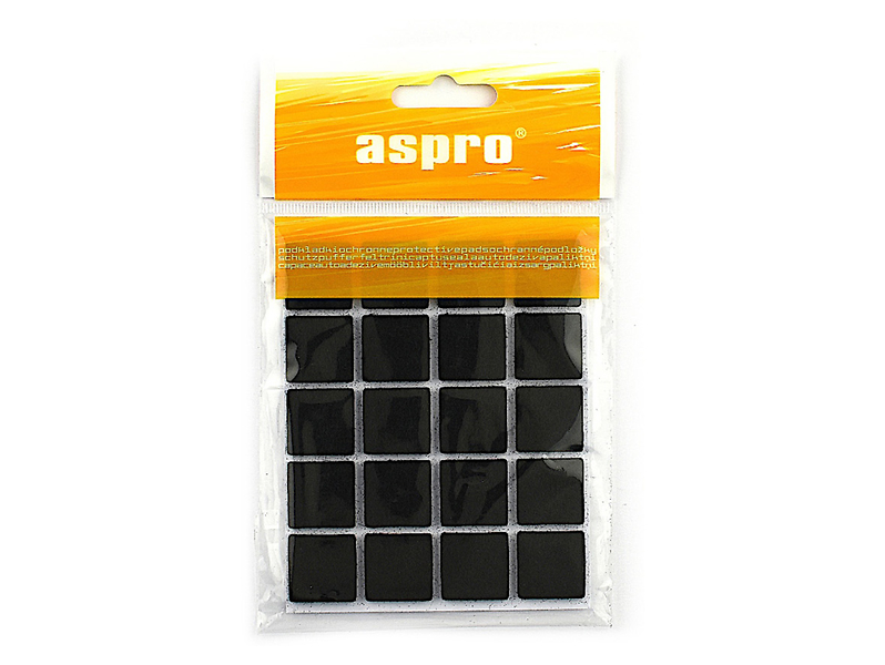 Podkładki filcowe pod meble 20 szt. 20x20 mm czarne 209777