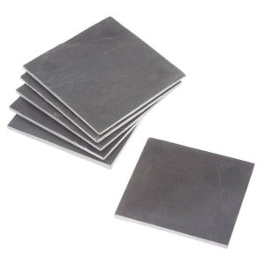 Podkładki pod kubek z łupka, 10 x 10 cm, 6 sztuk 283882 Podkładki pod kubek z łupka, 10 x 10 cm, 6 sztuk 283882