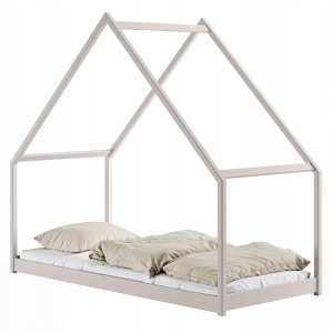 Podłogowe łóżko domek ze stelażem flex w komplecie MORIS 80×180 kaszmirowe 869074 Podłogowe łóżko domek ze stelażem flex w komplecie MORIS 80×180 kaszmirowe 869074