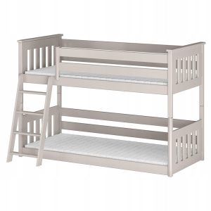 Podłogowe łóżko piętrowe ze stelażem flex i barierkami KEVIN 90×190 kaszmir 872003 Podłogowe łóżko piętrowe ze stelażem flex i barierkami KEVIN 90×190 kaszmir 872003