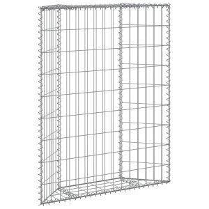 Podniesiona rabata gabionowa trapezowa stal 80x20x100 cm 959089 Podniesiona rabata gabionowa trapezowa stal 80x20x100 cm 959089