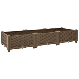 Podniesiona rabatka Brąz 120 x 40 x 23 cm vidaXL 564554 Podniesiona rabatka Brąz 120 x 40 x 23 cm vidaXL 564554