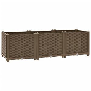 Podniesiona rabatka Brąz 120 x 40 x 38 cm vidaXL 564425 Podniesiona rabatka Brąz 120 x 40 x 38 cm vidaXL 564425
