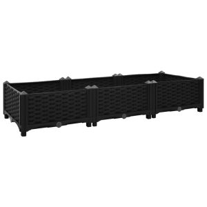 Podniesiona rabatka Czarny 120 x 40 x 23 cm vidaXL 564577 Podniesiona rabatka Czarny 120 x 40 x 23 cm vidaXL 564577