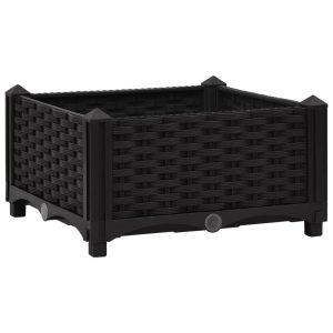 Podniesiona rabatka Czarny 40 x 40 x 23 cm vidaXL 563810 Podniesiona rabatka Czarny 40 x 40 x 23 cm vidaXL 563810