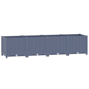 Podniesiona rabatka Niebieski 160 x 40 x 38 cm vidaXL 564049 Podniesiona rabatka Niebieski 160 x 40 x 38 cm vidaXL 564049