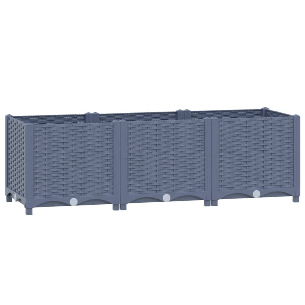 Podniesiona rabatka Szary 120 x 40 x 38 cm vidaXL 564983
