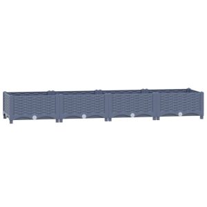 Podniesiona rabatka Szary 160 x 40 x 23 cm vidaXL 564269 Podniesiona rabatka Szary 160 x 40 x 23 cm vidaXL 564269