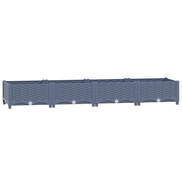 Podniesiona rabatka Szary 160 x 40 x 23 cm vidaXL 564269