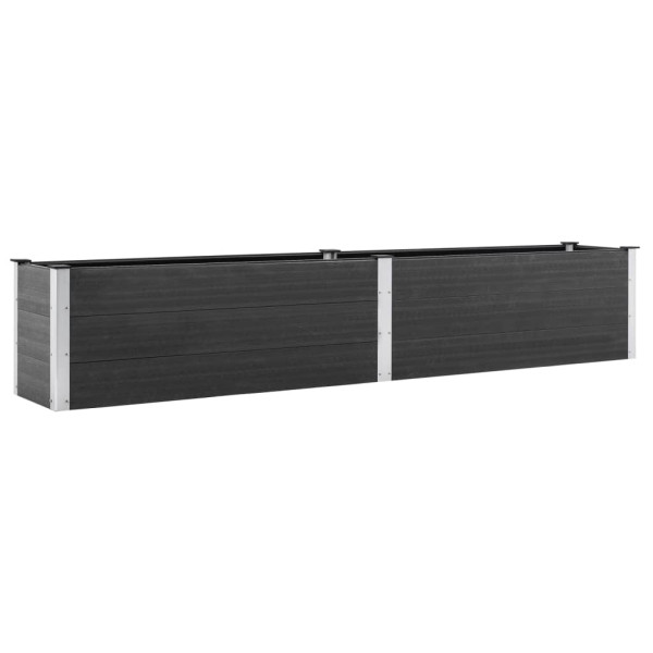 Podniesiona rabatka Szary 200 x 50 x 54 cm Kompozyt vidaXL 563693