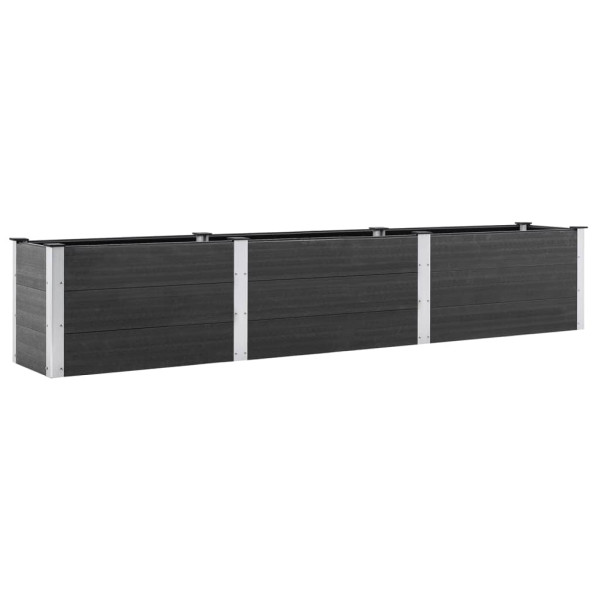 Podniesiona rabatka Szary 300 x 50 x 54 cm Kompozyt vidaXL 564260