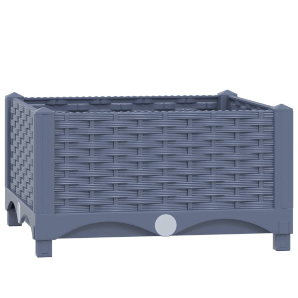 Podniesiona rabatka Szary 40 x 40 x 23 cm vidaXL 563776