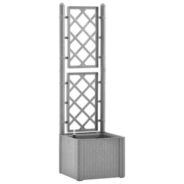 Podniesiona rabatka Szary 43 x 43 x 142 cm Z tworzywa vidaXL 564439