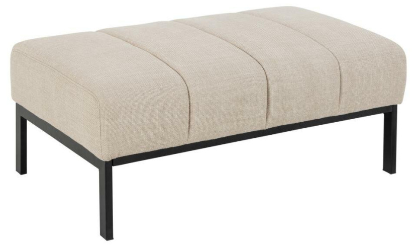 PODNÓŻEK Caix beżowy Z TKANINY STRUKTURALNEJ 61x100x41cm 271408