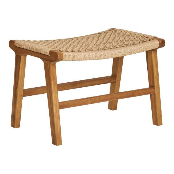 PODNÓŻEK Derby z drewna tekowego naturalny 60x40x42 cm 656703