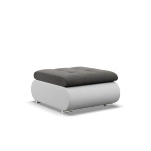Podnóżek fotelowy, Sprężyny faliste, Kolor Szary 573949 Podnóżek fotelowy, Sprężyny faliste, Kolor Szary 573949