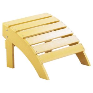Podnóżek ogrodowy drewniany żółty 65366 Podnóżek ogrodowy drewniany żółty 65366