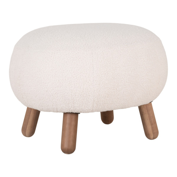 PODNÓŻEK Savona BOUCLE biały w stylu skandynawskim 669580