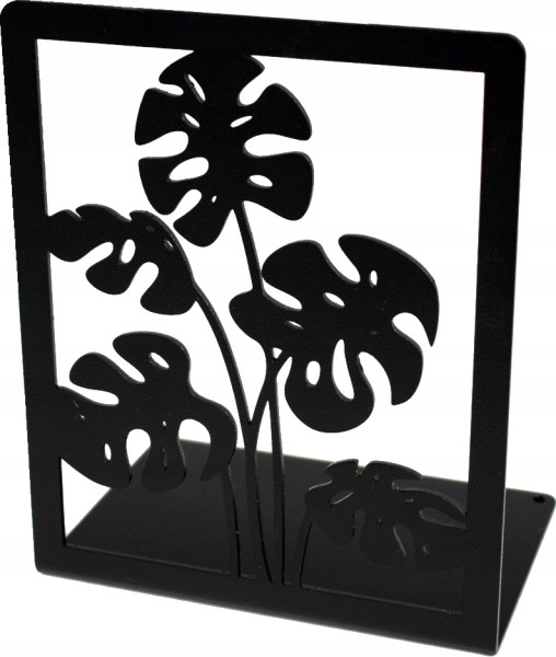 Podpórka do książek MONSTERA Solidna Metal Czarna 958311