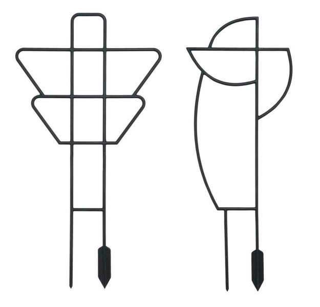 Podpórki do roślin geometryczne 2 szt 192214
