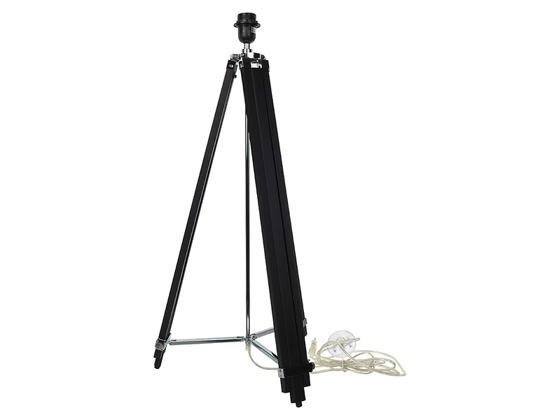 Podstawa do lampy Denver drewniana czarna 99152