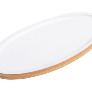 Podstawka Bambo Oval White 30 cm 42379 Podstawka Bambo Oval White 30 cm 42379