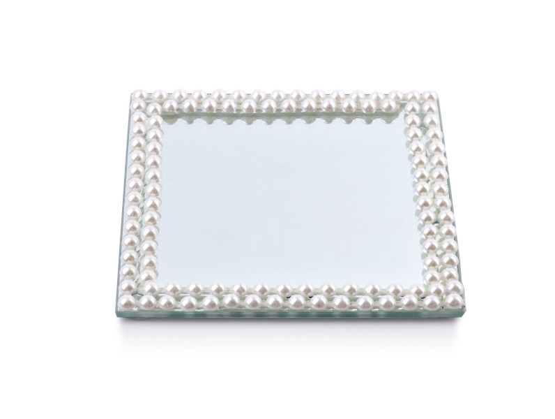 Podstawka dekoracyjna ze szkła 15x15xh1cm MARGOT 266743