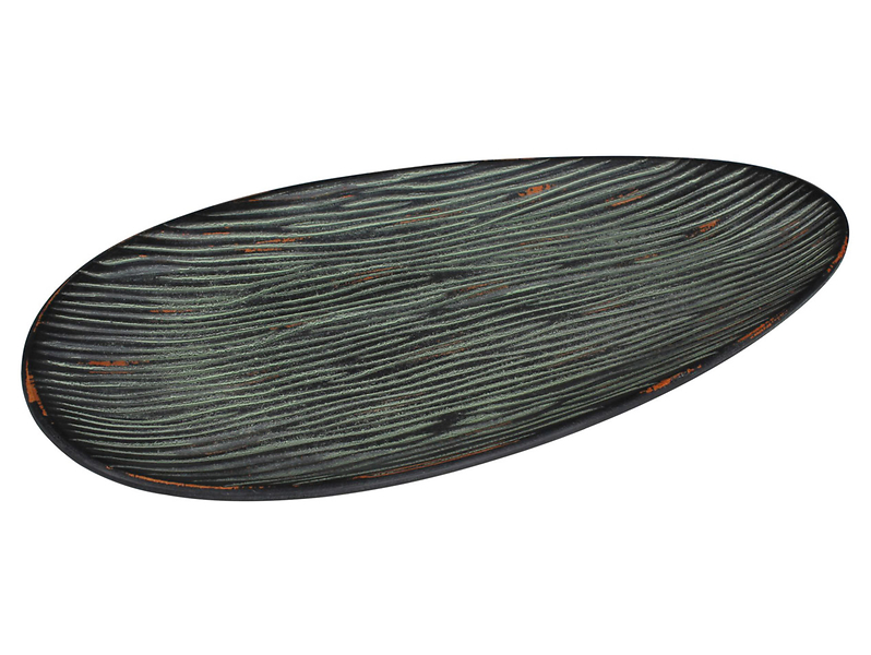 Podstawka drewniana Kongo 22 cm zielona 51187