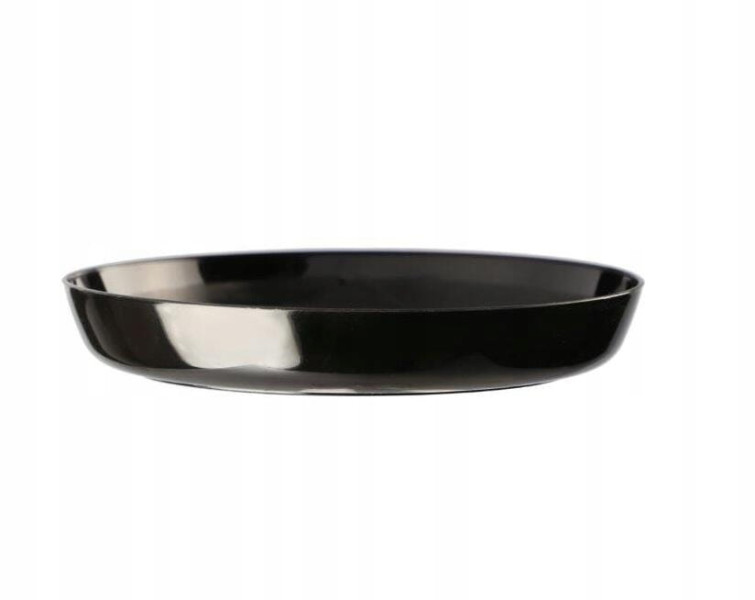 Podstawka pod doniczkę czarna plastikowa 14,5 cm 465659