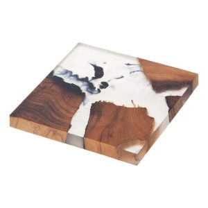Podstawka pod kubek drewniana RIVER 8×8 cm 596249 Podstawka pod kubek drewniana RIVER 8×8 cm 596249