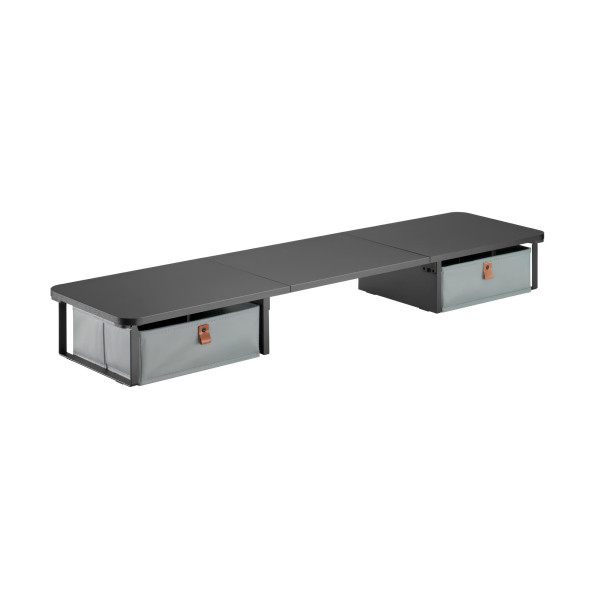 Podstawka pod monitor Spacetronik Hugel Czarna Organizer 290636