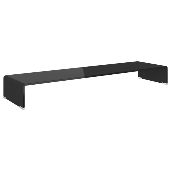 Podstawka pod monitor / telewizor szklana 110x30x13 cm 764711