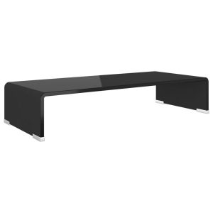 Podstawka pod monitor / telewizor szklana 60x25x11 cm 764710 Podstawka pod monitor / telewizor szklana 60x25x11 cm 764710