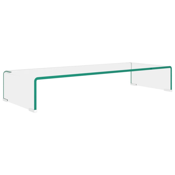 Podstawka pod monitor / telewizor szklana 80x30x13 cm 764702