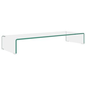 Podstawka pod monitor / telewizor szklana 90x30x13 cm 764695 Podstawka pod monitor / telewizor szklana 90x30x13 cm 764695