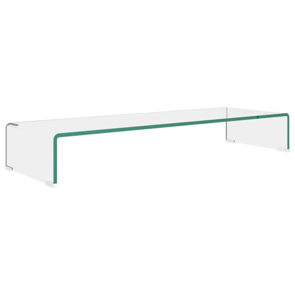 Podstawka pod monitor / telewizor szklana 90x30x13 cm 764695