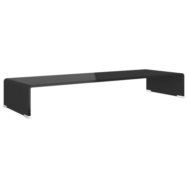 Podstawka pod monitor / telewizor szklana 90x30x13 cm 764691