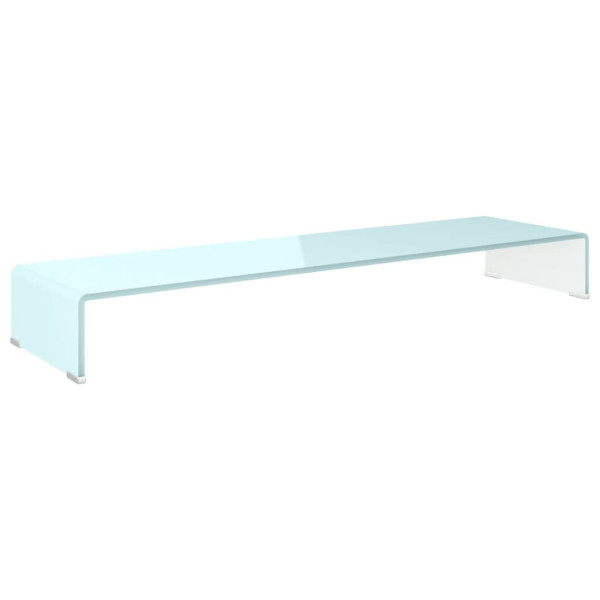 Podstawka pod monitor / TV zielone szkło 110x30x13 cm 764690