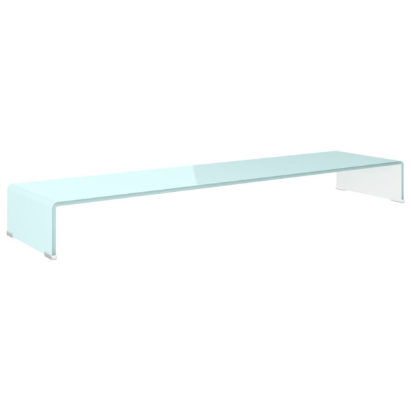 Podstawka pod monitor / TV zielone szkło 120x30x13 cm 764688