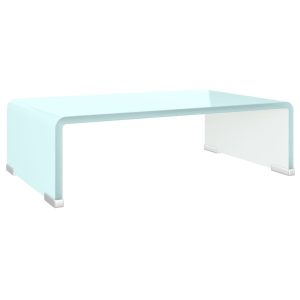 Podstawka pod monitor / TV zielone szkło 40x25x11 cm 764720 Podstawka pod monitor / TV zielone szkło 40x25x11 cm 764720